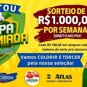 promoção copa premiada cs tintas