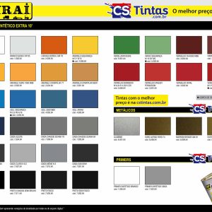 catalogo de cores esmalte sintático industrial alta resistência rurai brazilian cs tintas