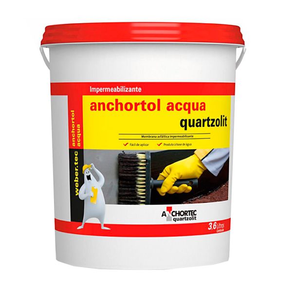 impermeabilizante anchortol anchortec acqua quartzolit 36l