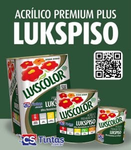 Tinta Piso Acrílico Premium Lukscolor é na CS Tintas