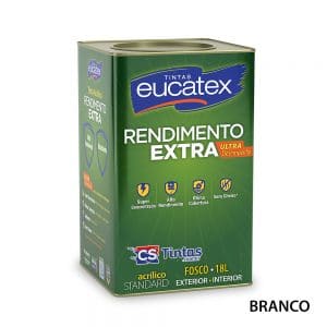 Tinta Acrílica Concentrada Rendimento Extra Eucatex – Lata 18L – Várias Cores