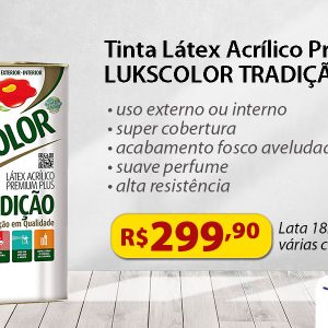 Promocao Tinta Latex Acrilico Lukscolor 18L preco