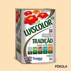 tinta latex acrilico premium lukscolor tradicao cor pérola 18l