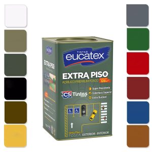 Tinta Piso Eucatex Premium Fosca Extra Piso – 18L – várias cores