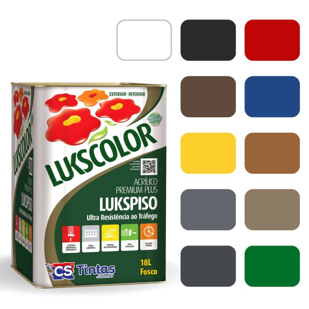 Tinta Piso Lukscolor 18L - O Melhor Preço | CS Tintas
