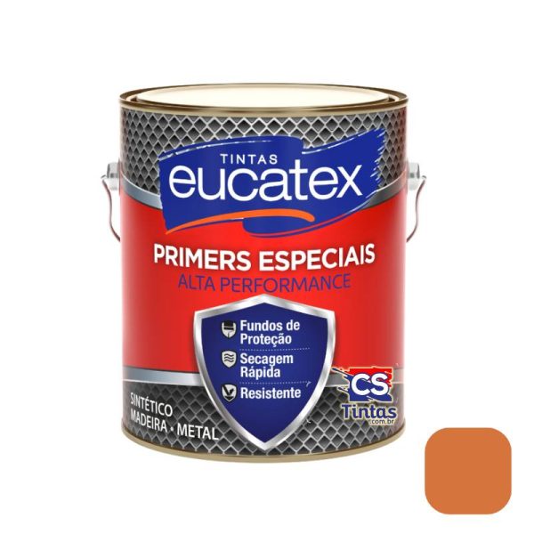 zarcao eucatex laranja fundo anti ferrugem e anticorrosivo para metais ferrosos 3,6L